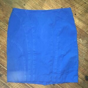 Banana Republic factory size 10 bright blue pencil skirt